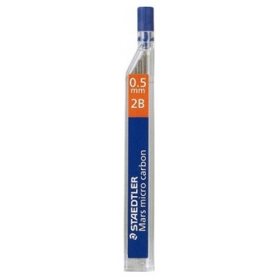 MINAS MICRO CARBON 250, 0,5MM, GRAD. 2B STAEDTLER 250 05-2B (MIN12) (Espera 4 dias) en Huesoi